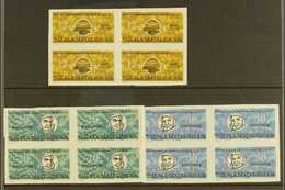 1963 "Team" Manned Spaceflight Anniversary IMPERF Set In Blocks Of 4, , SG N267/269, Unused & Without Gum (12 Stamps) Fo - Vietnam