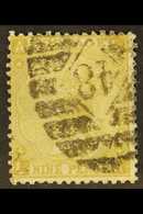 1865-73 9d Straw, SG 98, Good Colour And Perfs, Neat London Numeral Cancel. Cat £600. For More Images, Please Visit Http - Altri & Non Classificati