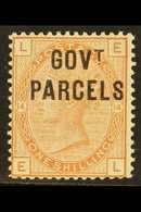 GOVT. PARCELS 1883-86 1s Orange- Brown (plate 14), SG O64c, Lightly Hinged Mint. A Beautiful Stamp & Extremely Scarce. F - Other & Unclassified