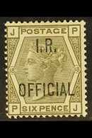 OFFICIAL INLAND REVENUE 1882-1901 6d Grey Plate 18 "I.R. OFFICIAL" Overprint, SG O4, Mint With Part Original Gum, Fresh  - Altri & Non Classificati