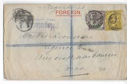 1903 - GB - PERFIN / PERFORE Sur LETTRE RECOMMANDEE De WESTBOURNE GROVE => PARIS - Perforés