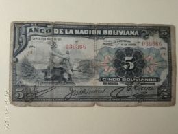 5 Bolivianos 1911 - Bolivie