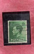 GREAT BRITAIN GRAN BRETAGNA 1936 KING EDWARD VIII HALF PENNY 1/2p USATO USED OBLITERE' - Used Stamps