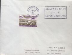Lettre  Flamme Secap 87 Limoges Gare " Gagnez Du Temps Utilisez La Poste Aérienne" Concordante - 1927-1959 Lettres & Documents