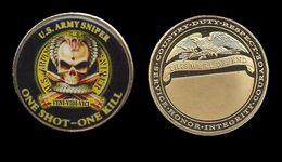 MEDAILLE . U.S ARMY SNIPER . ONE SHOT - ONE KILL . UN TIR UN MORT . - Other & Unclassified