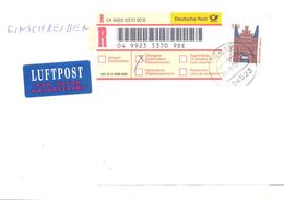 2000. Germany, The Letter Sent By Registered  Post To Moldova - Brieven En Documenten