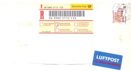 2001. Germany, The Letter Sent By Registered  Post To Moldova - Brieven En Documenten