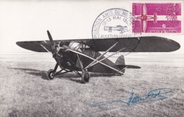 Cachet Temporaire " Exposition Amis De Musée De L'Air " Sur Carte Potez 36. Avec Signature D'Henry Potez - 1960-.... Briefe & Dokumente