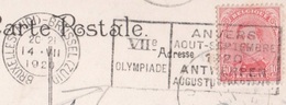 OLIMPIADI  BELGIO 1920 ANNULLO PROPAGANDA OLIMPICA SU CARTOLINA DA BRUXELLES A OSTENDE IN DATA 14/7/1920 - Sommer 1924: Paris