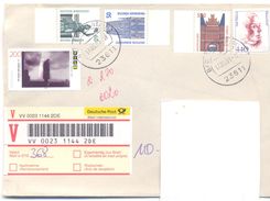 2001. Germany, The Letter Sent By V-registered  Post To Moldova - Brieven En Documenten