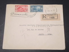 GRAND LIBAN - Enveloppe En Recommandé De Beyrouth En 1932 Pour Paris, Affranchissement Plaisant - L 11175 - Covers & Documents
