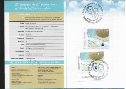 ARGENTINA 2007 The 100th Anniversary Of The Crossing Of The Rio De La Plata By Balloon   BOOKLET - Carnets