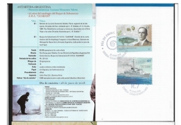 ARGENTINA 2008 Antarctic Pioneers   BOOKLET  Luciano-Honorato Valette -A.R.A. Guarani Rescue Ship - Postzegelboekjes