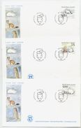 GREENLAND 1994 Native Mammals II On FDCs.  Michel 249-51 - FDC