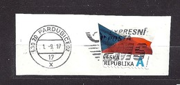 Czech Republic  Tschechische Republik  2015 Gest. Mi 865 The Flag Of The Czech Republic. Die Flagge Der Tschechische.c10 - Oblitérés