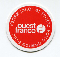 Jeton De Jeu "Journal Ouest-France" Rennes - Bretagne - Game Token - Casino