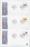GREENLAND 1993 Crabs On FDCs.  Michel 231-33 - FDC