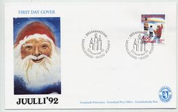 GREENLAND 1992 Christmas On FDC.  Michel 229 - FDC