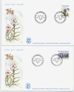 GREENLAND 1992 Flowers III On FDC.  Michel 223-24 - FDC