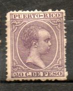 PUERTO RICO  Alphonse XIII 1891-92 N°98 - Puerto Rico