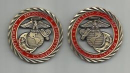 MEDAILLE . UNITED STATES . MARINE CORPS . COURAGE . HONNEUR . ENGAGEMENT . - Other & Unclassified