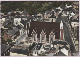 CPSM - ANDERLUES - EGLISE VUE AERIENNE - Edition Combier - Anderlues