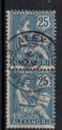 ALEXANDRIE        N°  YVERT      27 X 2   OBLITERE       ( O   2/31 ) - Used Stamps