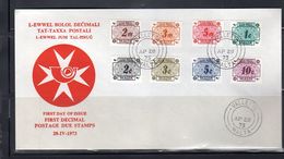 Postage Due 1973 FDC (m52) - Malta