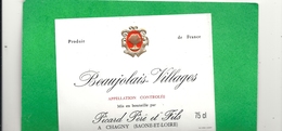 BEAUJOLAIS-VILLAGES  - PICARD PERE Et FILS A CHAGNY ( SAONE-ET-LOIRE ) - Beaujolais