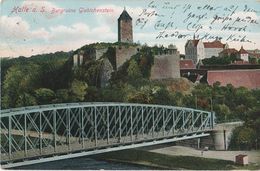 Delcampe - AK Halle Saale Burgruine Burg Giebichenstein Kröllwitzer Straße Brücke Schule Gymnasium Thomas Müntzer A Kröllwitz - Halle (Saale)