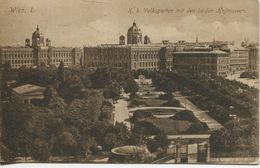 Wien - K. K. Volksgarten Mit Den Beiden Hofmuseen 1909 (002937) - Ringstrasse