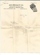 USA COURRIER ACE SPECIALTY Co à SCRANTON PENNSYLVANIE 1931 - Estados Unidos