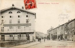 Delcampe - CPA - CHARMES ( 88 ) - Aspect De La Rue Du Pont Et De L'Hôtel De La Poste Et Du Lion D'or En 1911-Plaque émaillée LU - Charmes