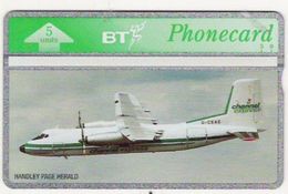 BT Phonecard  Limited Edition 5unit Channel Express Mint, In Folder - Bt Thematische Uitgaven Van Burgerlijke Vliegtuigen