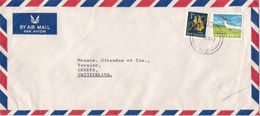 MARCOPHILIE LETTRE PAR AVION NOUVELLE ZELANDE DE 1963 TP NO 387 ET 395A YT - Airmail