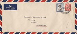 MARCOPHILIE LETTRE PAR AVION NOUVELLE ZELANDE DE 1955 - Airmail