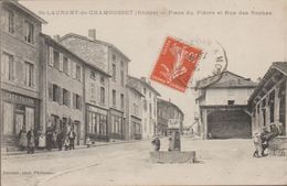 St Laurent De Chamousset- Place Du Piatre Et Rue Des Roches - Saint-Laurent-de-Chamousset