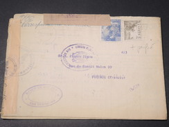 ESPAGNE - Enveloppe Avec Censure De San Sébastien Pour La France En 1942 , Affr. Plaisant Dont Perforé - L 11202 - Bolli Di Censura Repubblicana