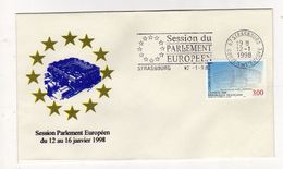 Enveloppe Session Du Parlement Européen Du 12 Au 16 Janvier 1998 STRASBOURG 12/01/1998 - 2000-2009