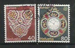 Schweiz / Helvetia 1976  Mi.Nr. 1073 / 1074 , EUROPA CEPT Kunsthandwerk - Gestempelt / Used / (o) - 1976