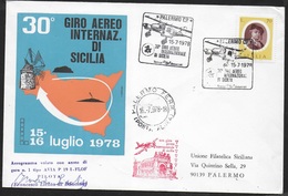 30° GIRO AEREO INT. DI SICILIA PALERMO-TP-PALERMO - . 15.07.1978 - Luchtpost