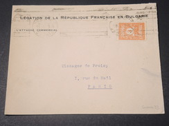 BULGARIE - Enveloppe De La Légation De France à Sofia Pour Paris En 1924 - L 11224 - Brieven En Documenten