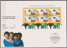 Bund FDC 1990 Nr.1472 Block 21 10.Intern. Briefmarkenausstellung Der Jugend, Düsseldorf ( Dg 181) Günstige Versandkosten - 1981-1990