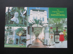 AK The Original Singapore Sling Raffles Hotels. Cocktails / Beefeater. Mehrbildkarte - Hotels & Restaurants