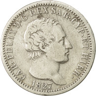 Monnaie, États Italiens, SARDINIA, Carlo Felice, Lira, 1827, Torino, TTB - Piémont-Sardaigne-Savoie Italienne