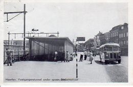 Heerlen, Stationsstraat; Autobus, Crossley, AEC, LTM - Heerlen