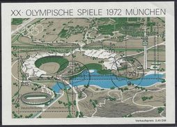 Germany (BRD) 1972  Olympische Sommerspiele, Munchen (o) Mi.723-726 (block 7) - Blocks & Sheetlets