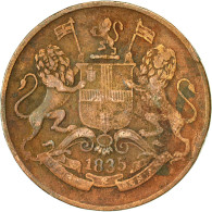 Monnaie, INDIA-BRITISH, 1/4 Anna, 1835, TB+, Cuivre, KM:446.1 - Colonie