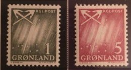 Greenland -  MH*  - 1963-1965  - # 42/43 - Unused Stamps