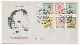 LUXEMBOURG - FDC CARITAS 1960 - Série Complète - Princesse Marie-Astrid - FDC